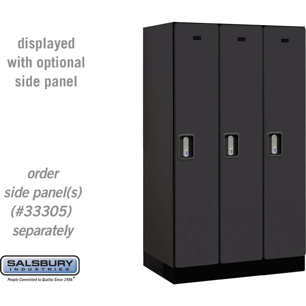 12" Wide Single Tier Designer Wood Locker - 3 Wide - 5 Feet High - 21" Deep by Salsbury - Image 10