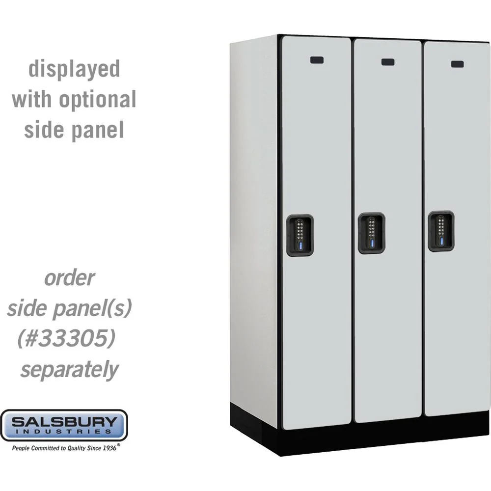 12" Wide Single Tier Designer Wood Locker - 3 Wide - 5 Feet High - 21" Deep by Salsbury - Image 23