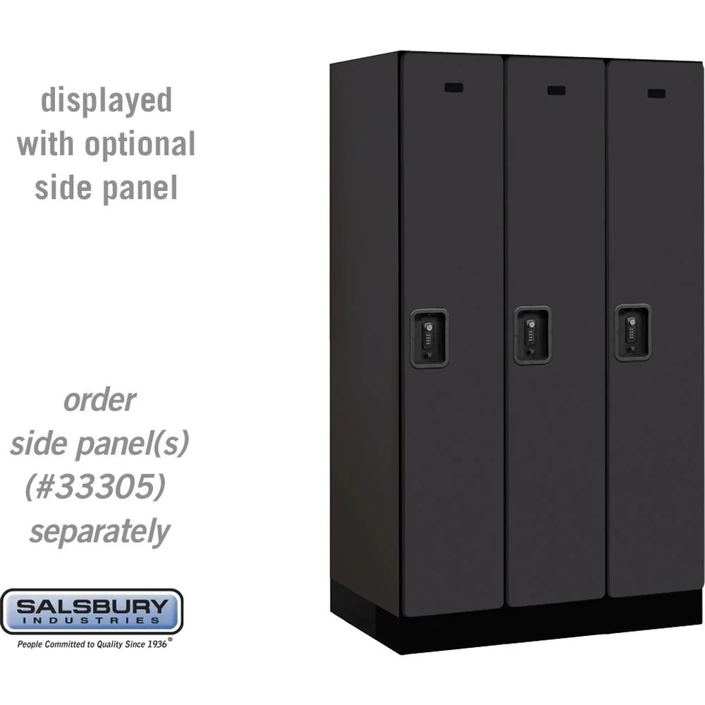 12" Wide Single Tier Designer Wood Locker - 3 Wide - 5 Feet High - 21" Deep by Salsbury - Image 9