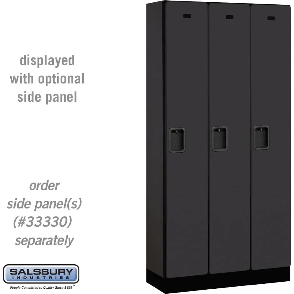 12" Wide Single Tier Designer Wood Locker - 3 Wide - 6 Feet High - 15" Deep by Salsbury