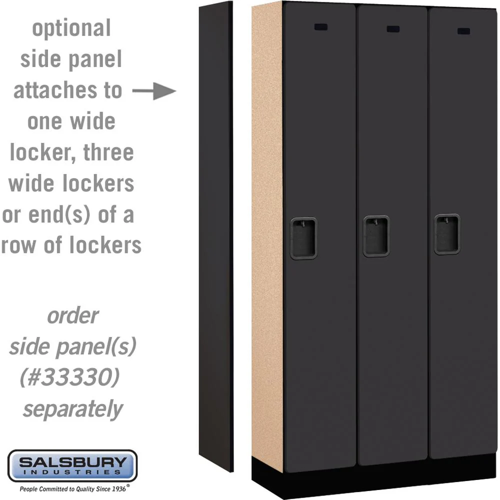 12" Wide Single Tier Designer Wood Locker - 3 Wide - 6 Feet High - 15" Deep by Salsbury - Image 2