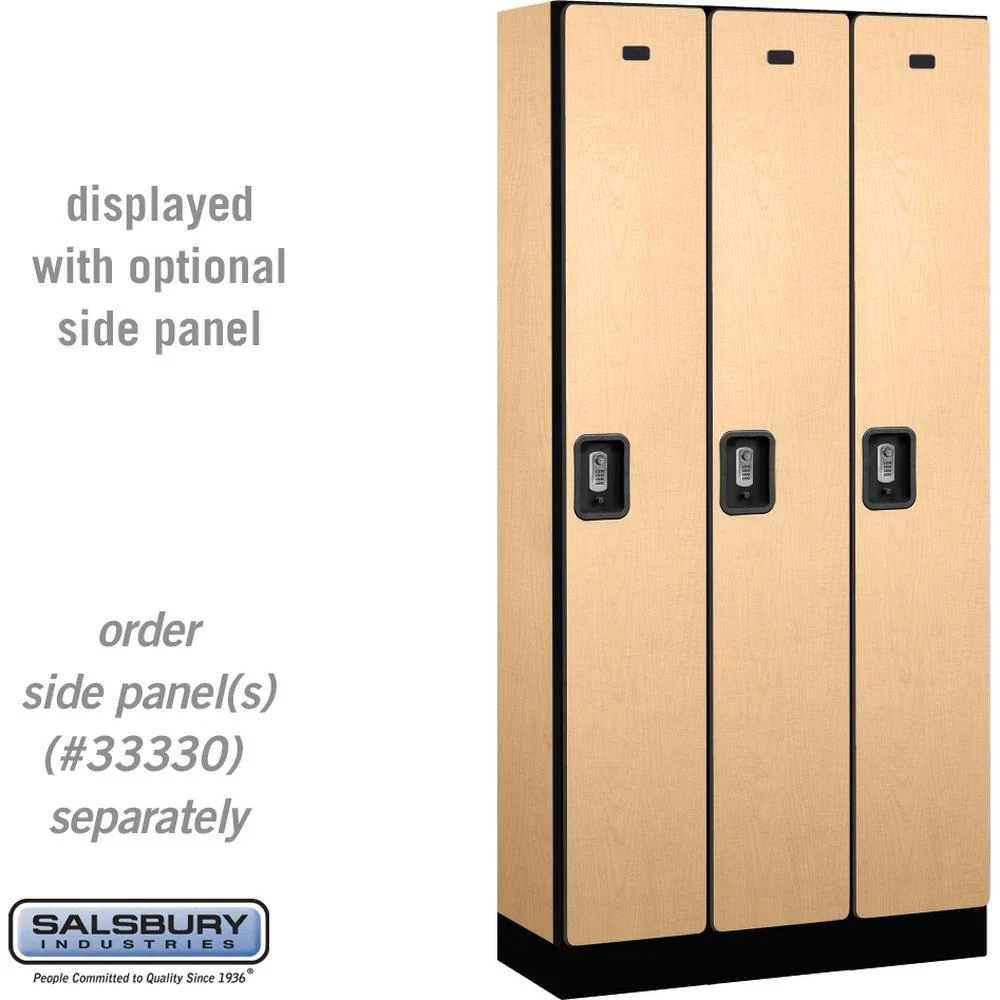 12" Wide Single Tier Designer Wood Locker - 3 Wide - 6 Feet High - 15" Deep by Salsbury - Image 36