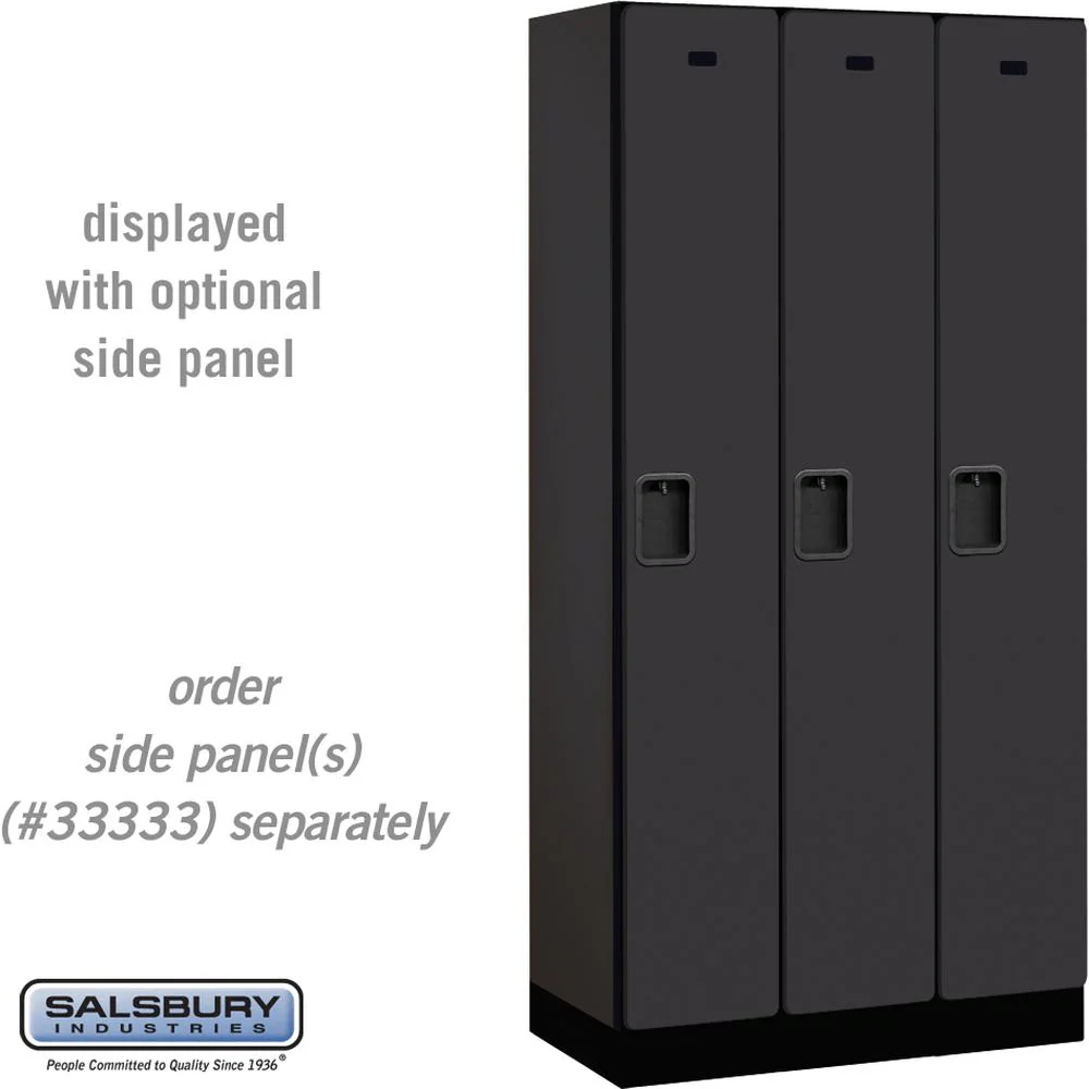 12" Wide Single Tier Designer Wood Locker - 3 Wide - 6 Feet High - 18" Deep by Salsbury