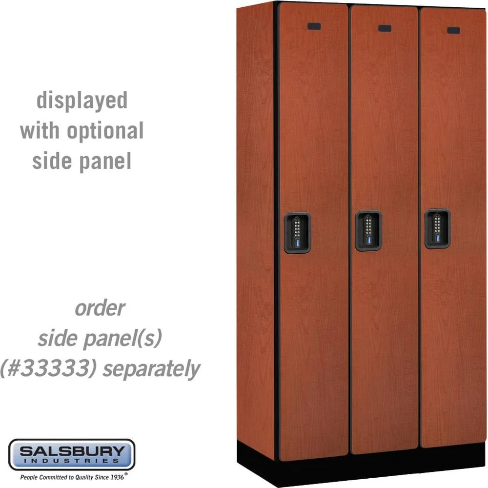 12" Wide Single Tier Designer Wood Locker - 3 Wide - 6 Feet High - 18" Deep by Salsbury - Image 18