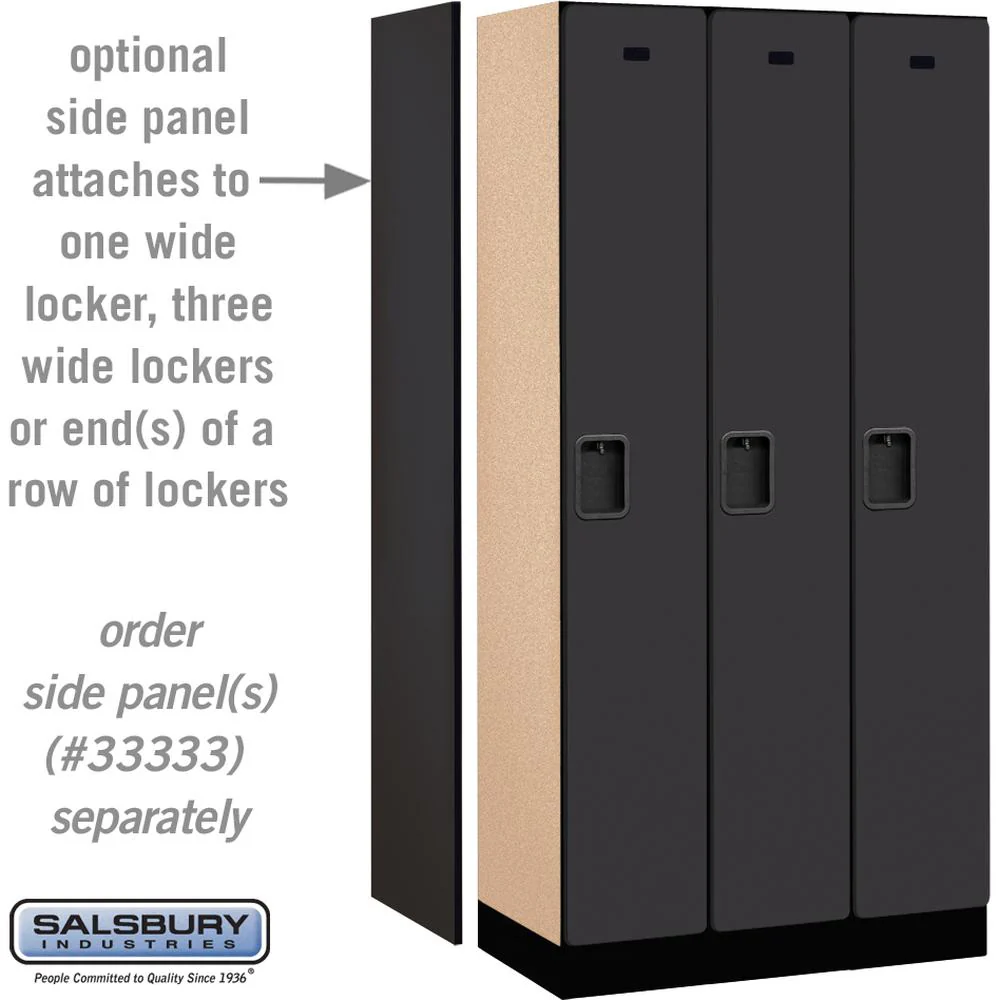 12" Wide Single Tier Designer Wood Locker - 3 Wide - 6 Feet High - 18" Deep by Salsbury - Image 2