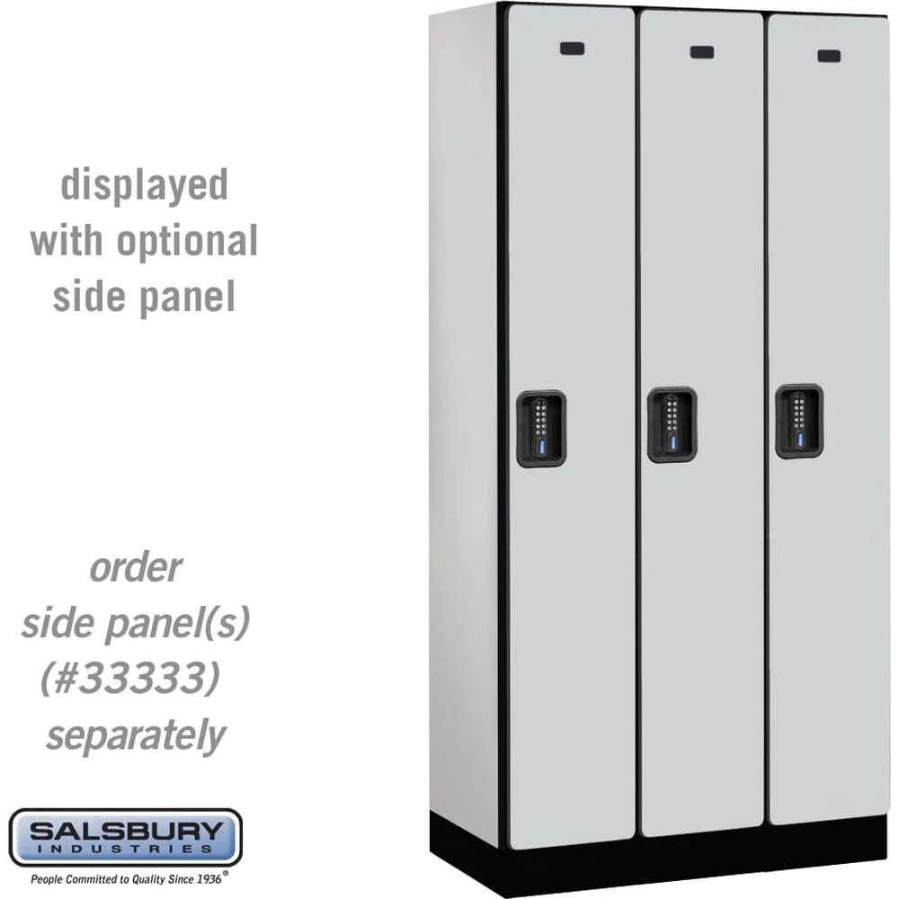 12" Wide Single Tier Designer Wood Locker - 3 Wide - 6 Feet High - 18" Deep by Salsbury - Image 23