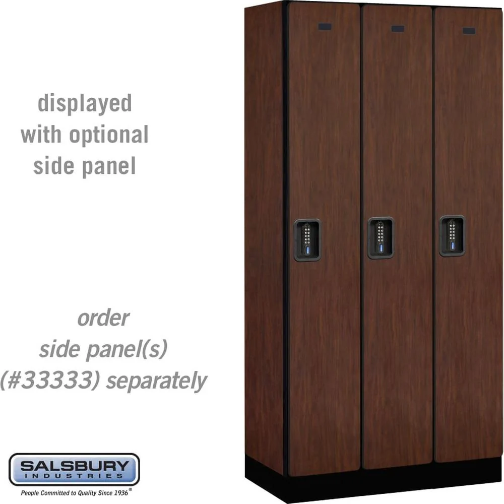 12" Wide Single Tier Designer Wood Locker - 3 Wide - 6 Feet High - 18" Deep by Salsbury - Image 28