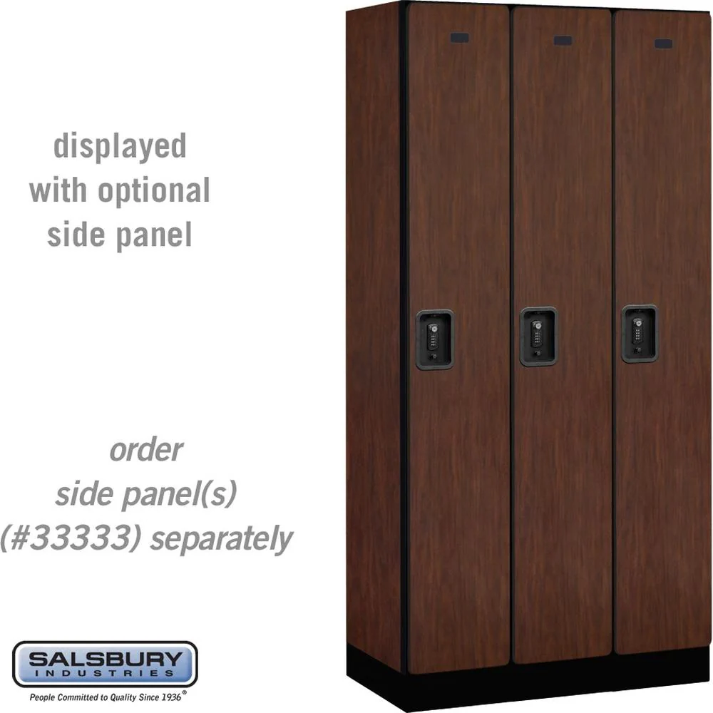 12" Wide Single Tier Designer Wood Locker - 3 Wide - 6 Feet High - 18" Deep by Salsbury - Image 29