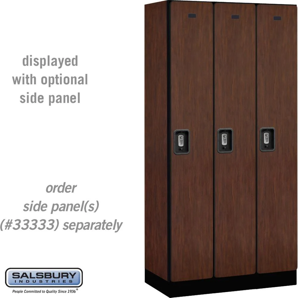 12" Wide Single Tier Designer Wood Locker - 3 Wide - 6 Feet High - 18" Deep by Salsbury - Image 31