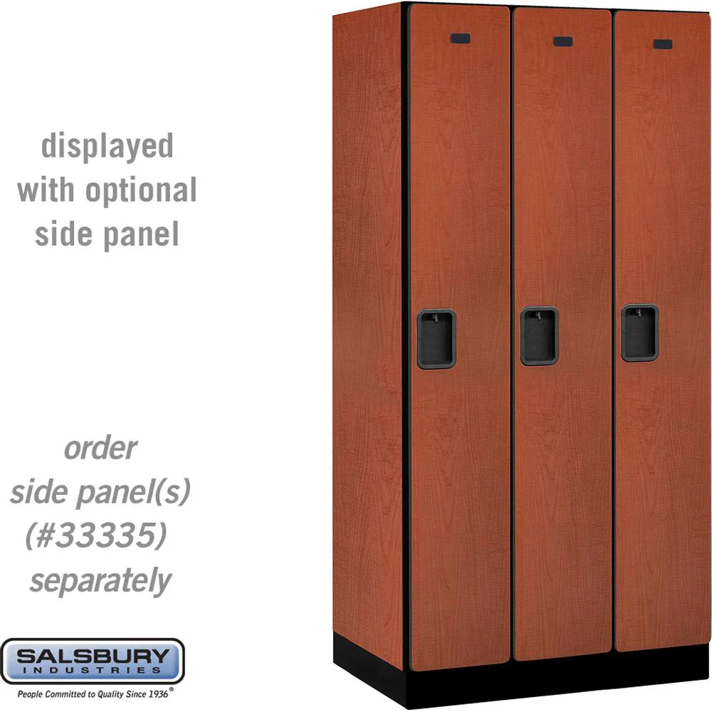12" Wide Single Tier Designer Wood Locker - 3 Wide - 6 Feet High - 21" Deep by Salsbury - Image 17