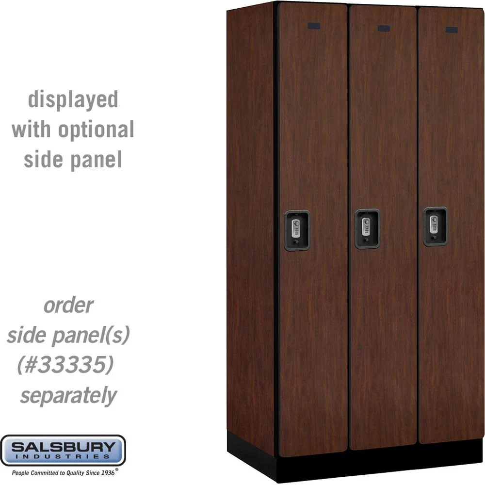 12" Wide Single Tier Designer Wood Locker - 3 Wide - 6 Feet High - 21" Deep by Salsbury - Image 31