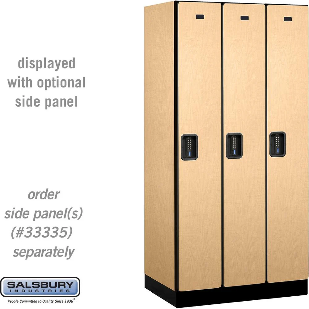 12" Wide Single Tier Designer Wood Locker - 3 Wide - 6 Feet High - 21" Deep by Salsbury - Image 33