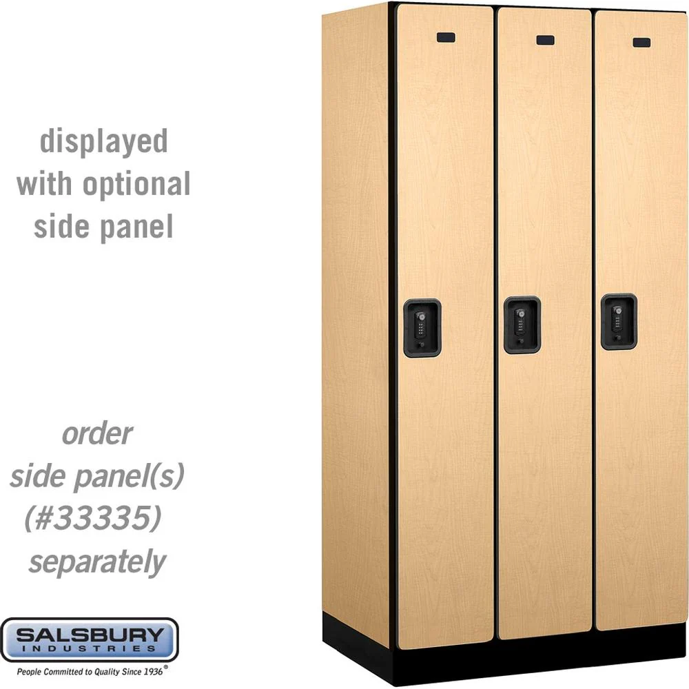 12" Wide Single Tier Designer Wood Locker - 3 Wide - 6 Feet High - 21" Deep by Salsbury - Image 34
