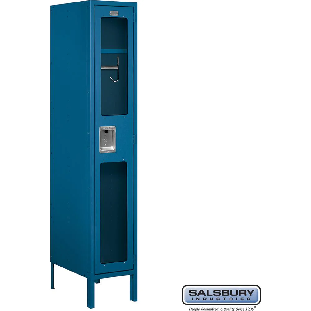 12" Wide Single Tier See-Through Metal Locker - 1 Wide - 5 Feet High - 18" Deep by Salsbury - Image 7