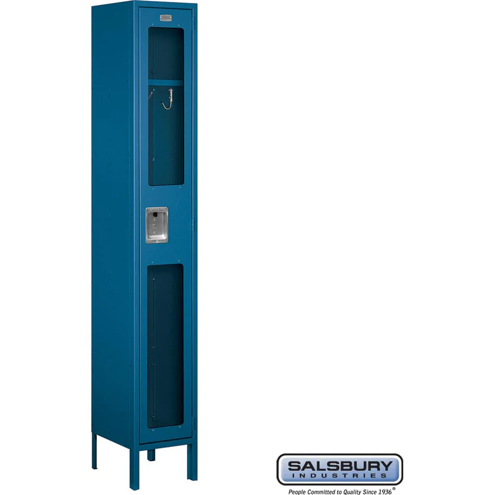 12" Wide Single Tier See-Through Metal Locker - 1 Wide - 6 Feet High - 12" Deep by Salsbury - Image 7