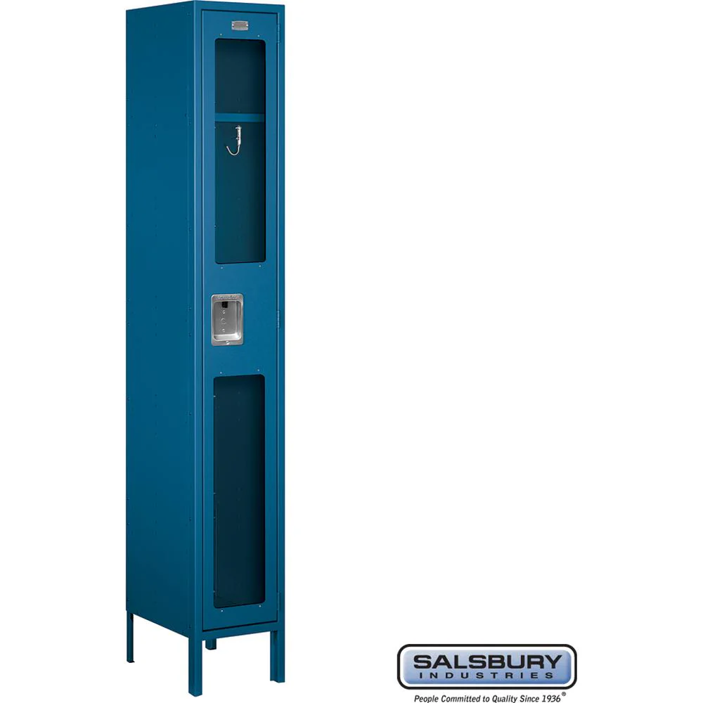 12" Wide Single Tier See-Through Metal Locker - 1 Wide - 6 Feet High - 15" Deep by Salsbury - Image 7