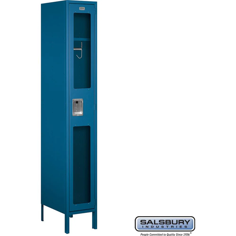 12" Wide Single Tier See-Through Metal Locker - 1 Wide - 6 Feet High - 18" Deep by Salsbury - Image 7