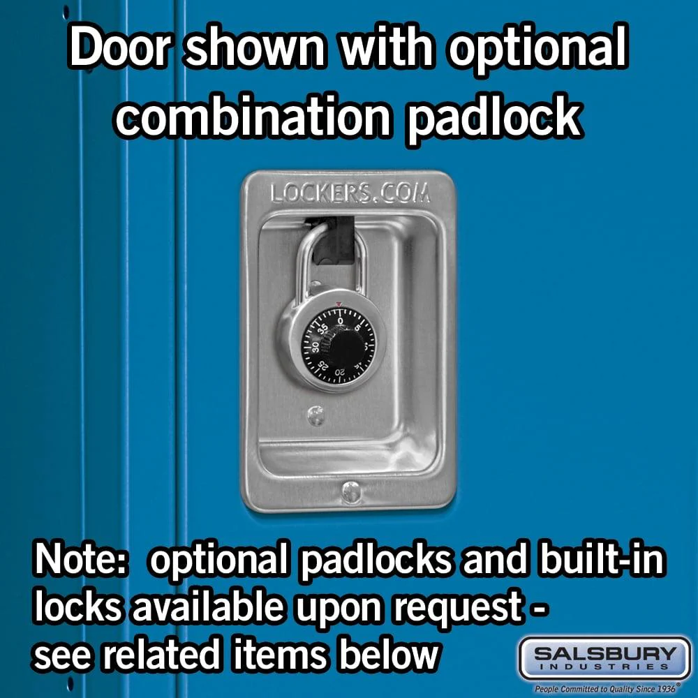 12" Wide Single Tier Standard Metal Locker - 1 Wide - 5 Feet High - 12" Deep by Salsbury - Image 4
