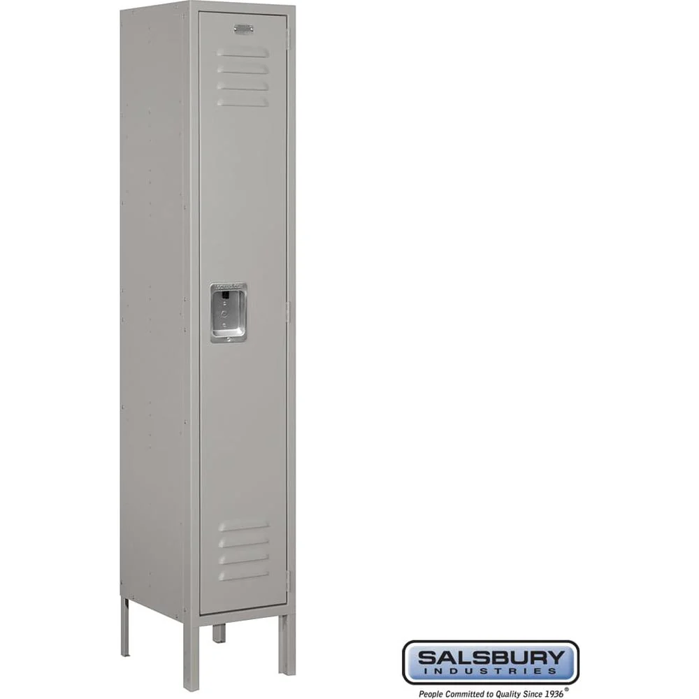12" Wide Single Tier Standard Metal Locker - 1 Wide - 5 Feet High - 12" Deep by Salsbury - Image 8
