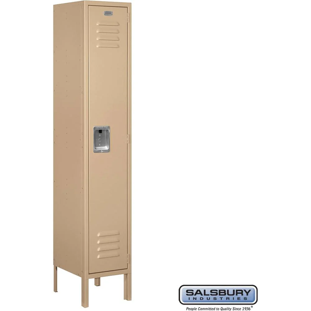 12" Wide Single Tier Standard Metal Locker - 1 Wide - 5 Feet High - 12" Deep by Salsbury - Image 9