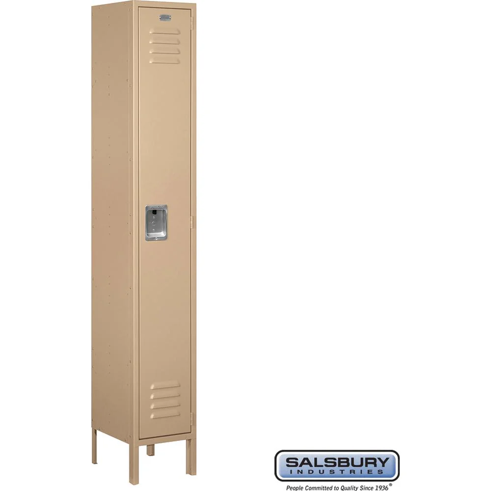 12" Wide Single Tier Standard Metal Locker - 1 Wide - 6 Feet High - 12" Deep by Salsbury - Image 9