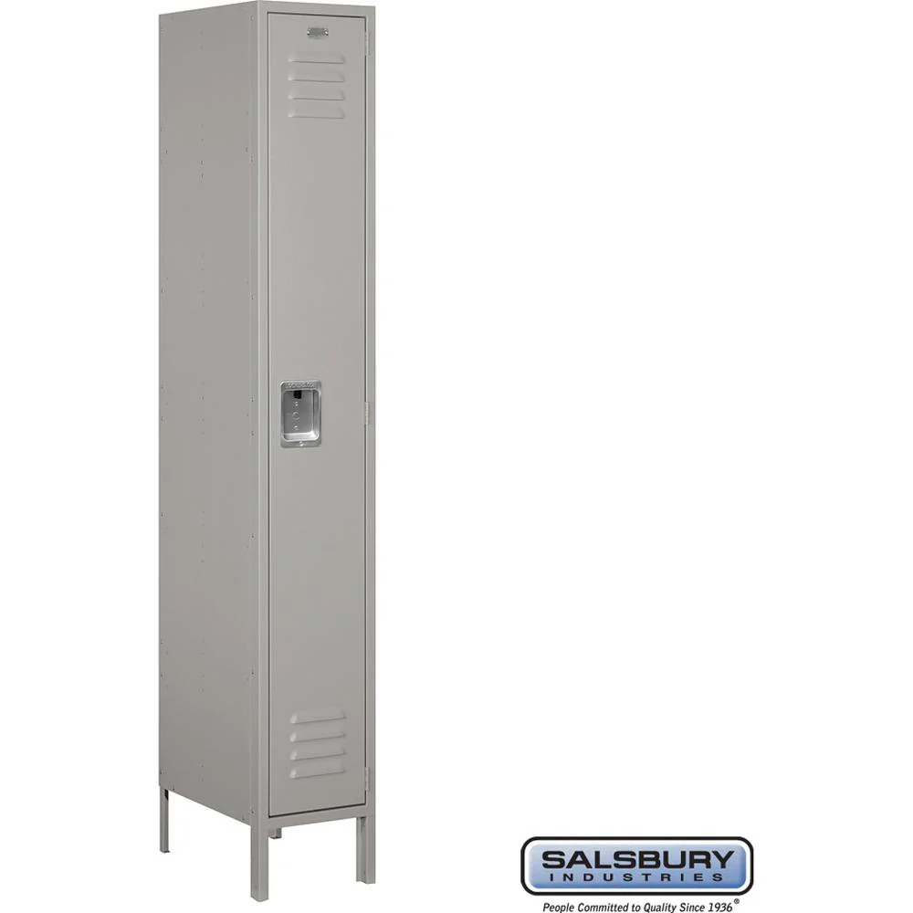 12" Wide Single Tier Standard Metal Locker - 1 Wide - 6 Feet High - 18" Deep by Salsbury - Image 7
