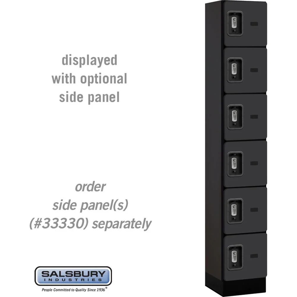 12" Wide Six Tier Box Style Designer Wood Locker - 1 Wide - 6 Feet High - 15" Deep by Salsbury - Image 11