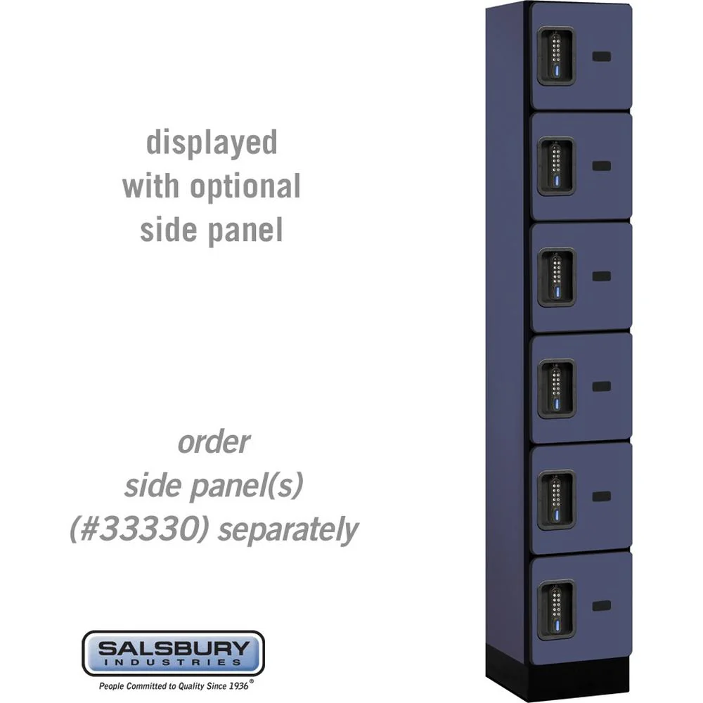 12" Wide Six Tier Box Style Designer Wood Locker - 1 Wide - 6 Feet High - 15" Deep by Salsbury - Image 13