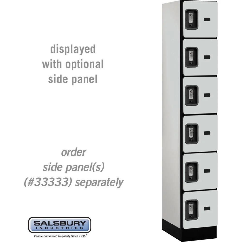 12" Wide Six Tier Box Style Designer Wood Locker - 1 Wide - 6 Feet High - 18" Deep by Salsbury - Image 26