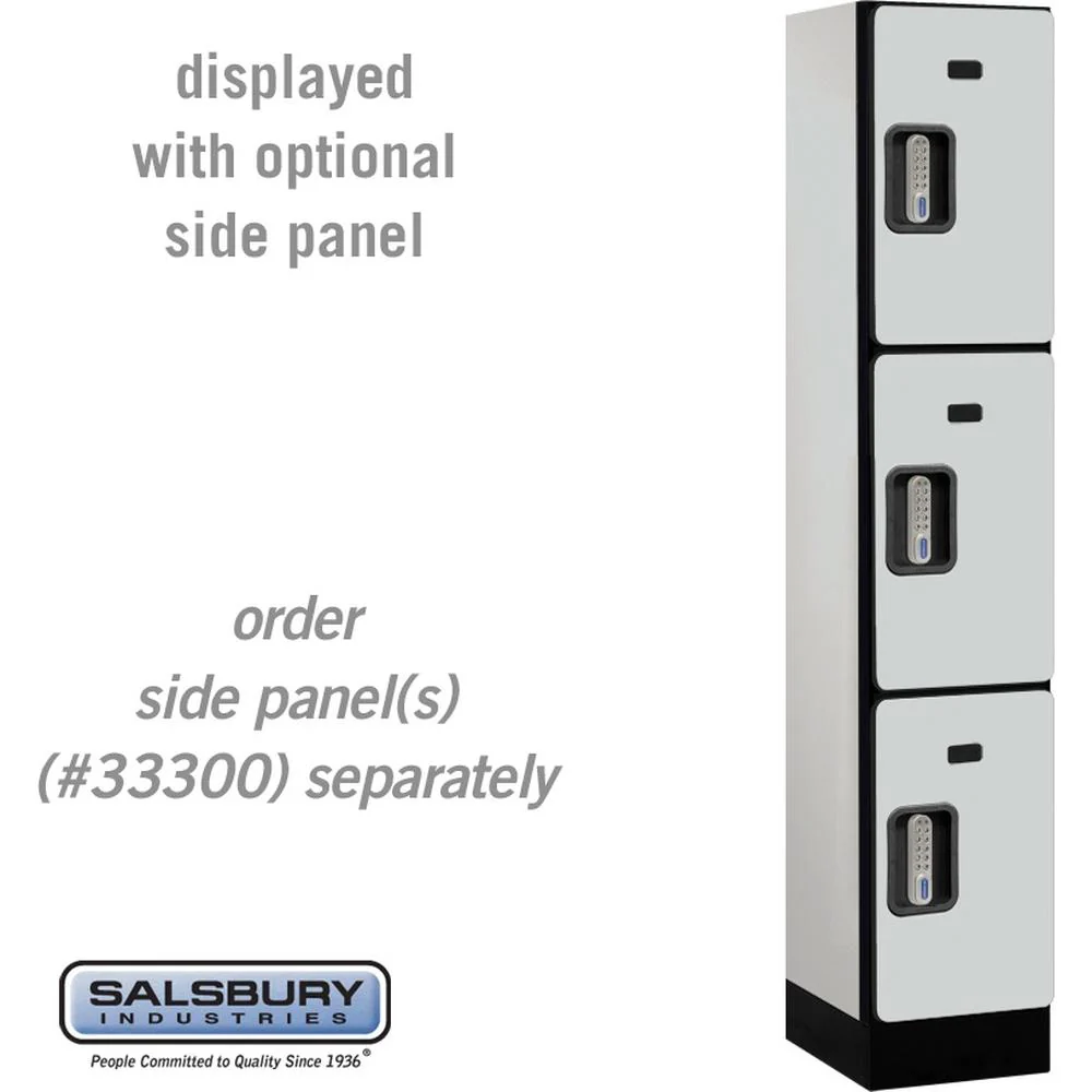12" Wide Triple Tier Designer Wood Locker - 1 Wide - 5 Feet High - 15" Deep by Salsbury - Image 25