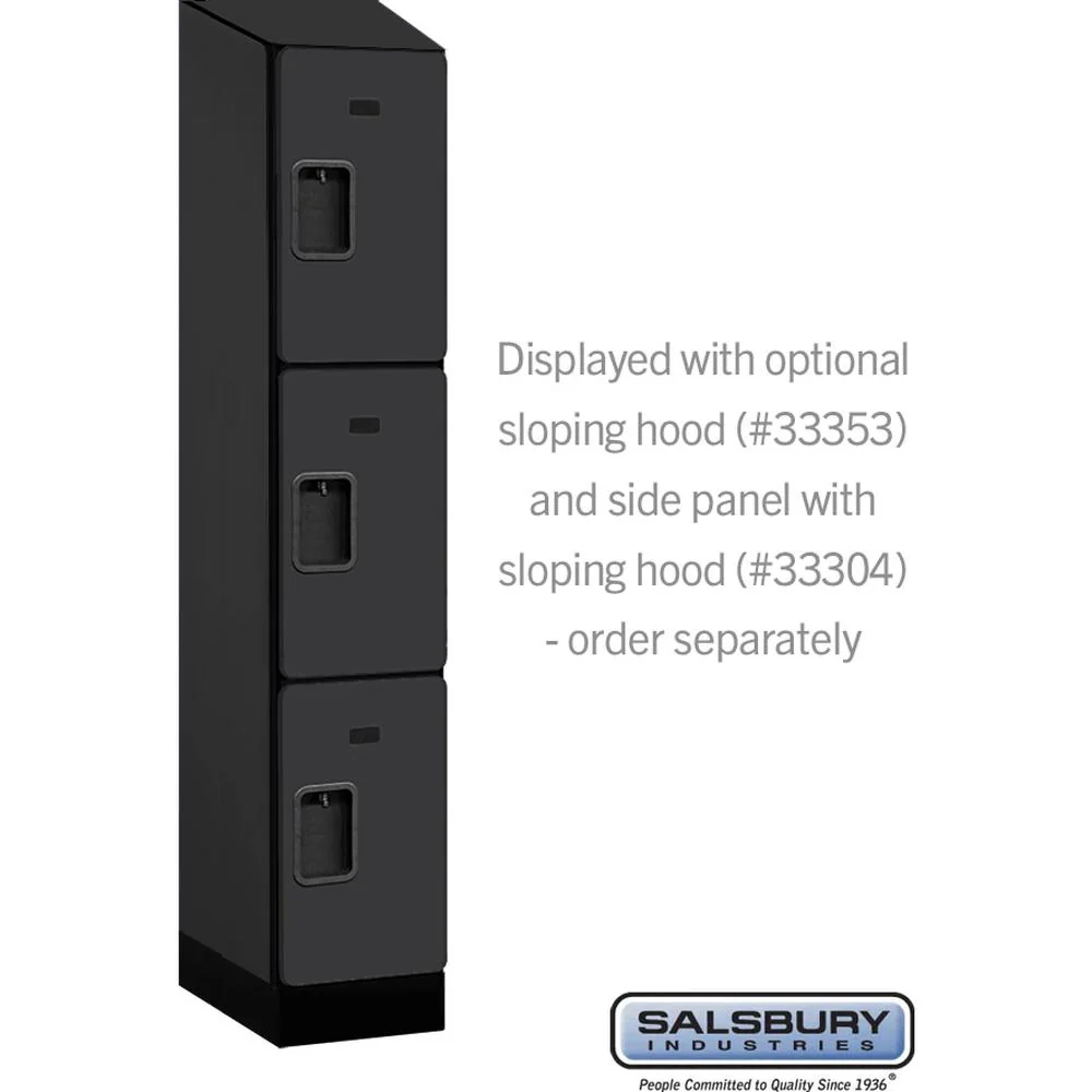 12" Wide Triple Tier Designer Wood Locker - 1 Wide - 5 Feet High - 18" Deep by Salsbury - Image 7