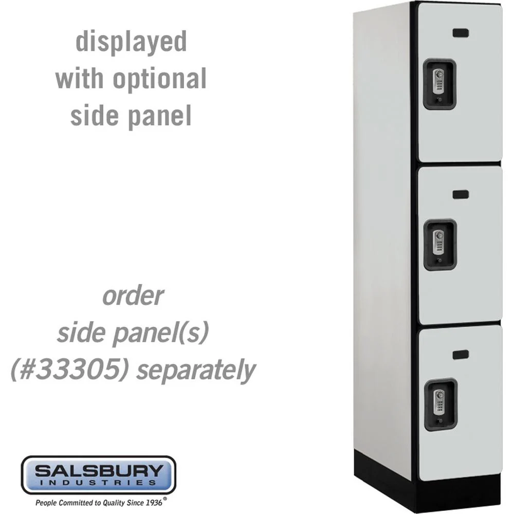 12" Wide Triple Tier Designer Wood Locker - 1 Wide - 5 Feet High - 21" Deep by Salsbury - Image 26