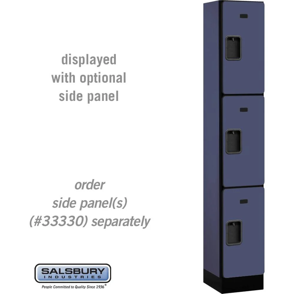 12" Wide Triple Tier Designer Wood Locker - 1 Wide - 6 Feet High - 15" Deep by Salsbury - Image 12