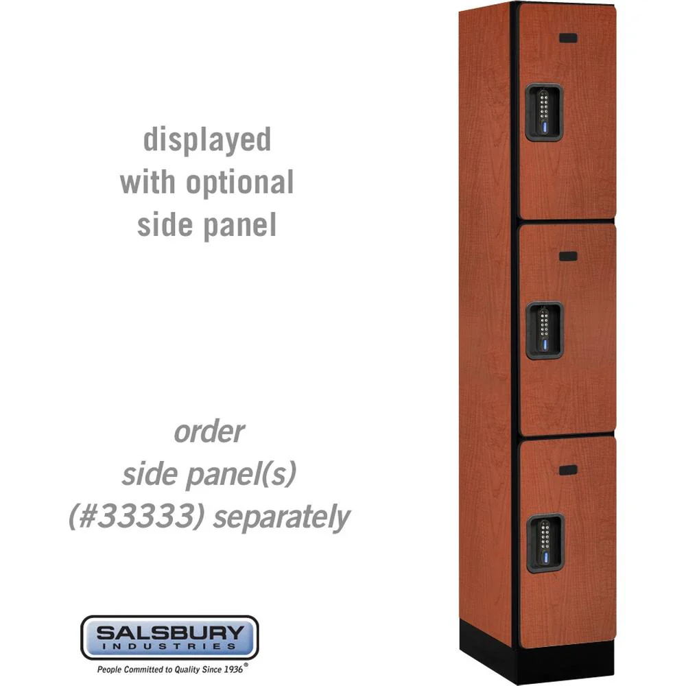 12" Wide Triple Tier Designer Wood Locker - 1 Wide - 6 Feet High - 18" Deep by Salsbury - Image 18