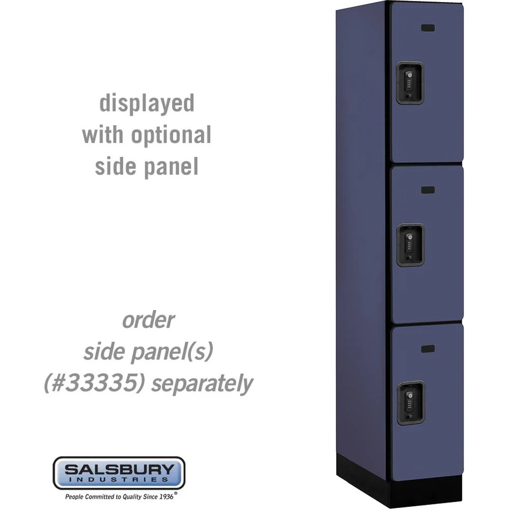 12" Wide Triple Tier Designer Wood Locker - 1 Wide - 6 Feet High - 21" Deep by Salsbury - Image 14