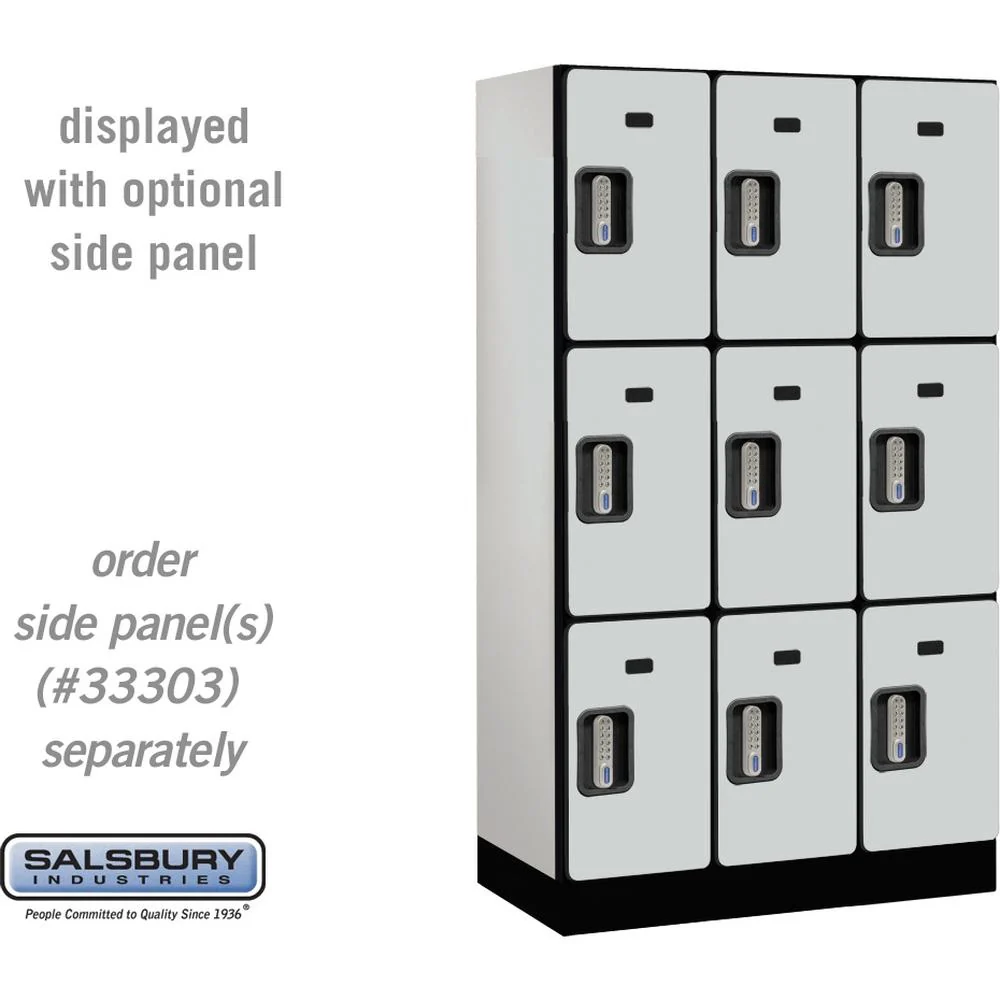 12" Wide Triple Tier Designer Wood Locker - 3 Wide - 5 Feet High - 18" Deep by Salsbury - Image 25