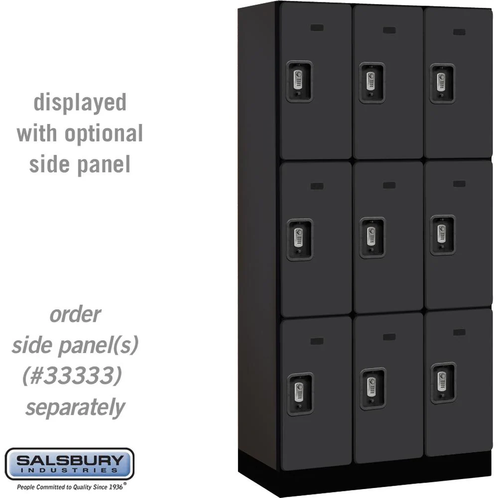 12" Wide Triple Tier Designer Wood Locker - 3 Wide - 6 Feet High - 18" Deep by Salsbury - Image 11