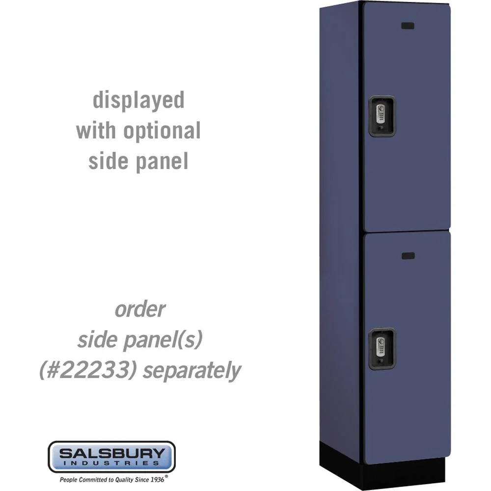 15" Wide Double Tier Designer Wood Locker - 1 Wide - 6 Feet High - 18" Deep by Salsbury - Image 16