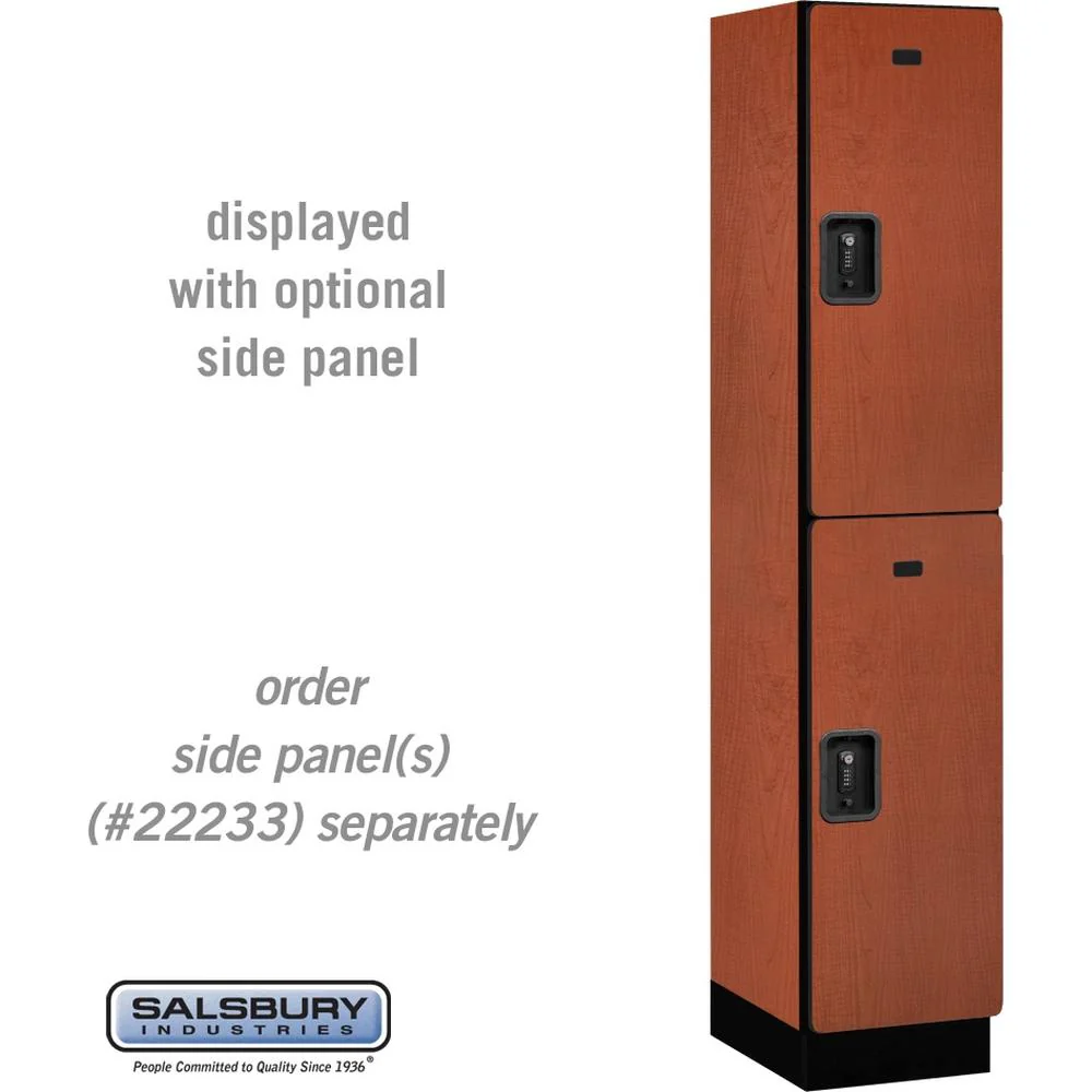 15" Wide Double Tier Designer Wood Locker - 1 Wide - 6 Feet High - 18" Deep by Salsbury - Image 19