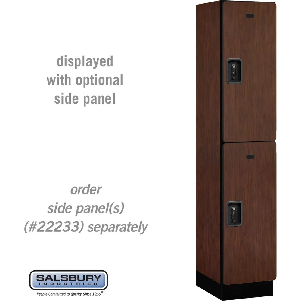 15" Wide Double Tier Designer Wood Locker - 1 Wide - 6 Feet High - 18" Deep by Salsbury - Image 29