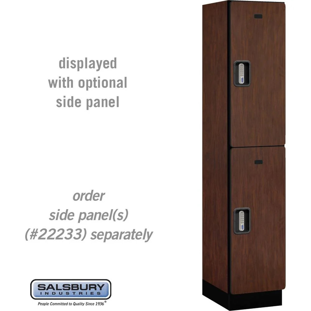 15" Wide Double Tier Designer Wood Locker - 1 Wide - 6 Feet High - 18" Deep by Salsbury - Image 30