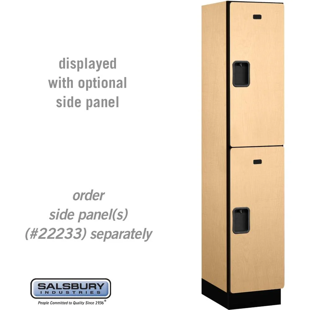 15" Wide Double Tier Designer Wood Locker - 1 Wide - 6 Feet High - 18" Deep by Salsbury - Image 32