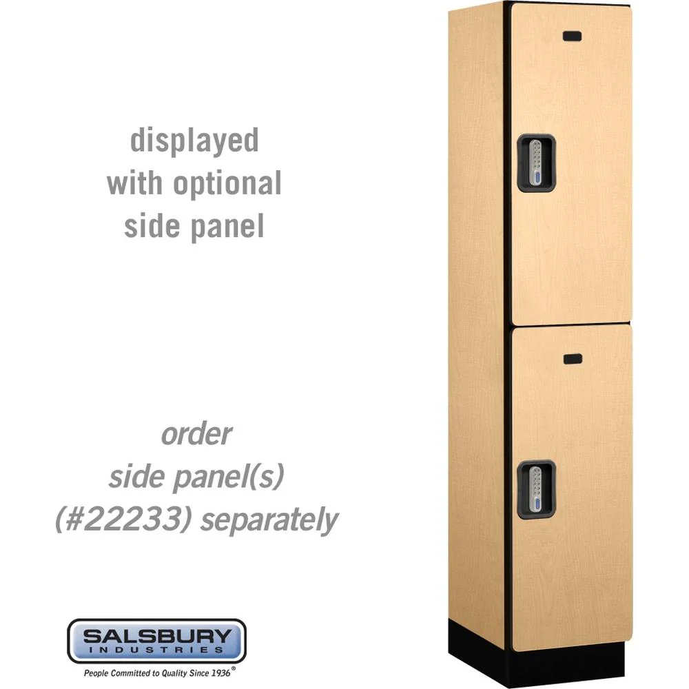 15" Wide Double Tier Designer Wood Locker - 1 Wide - 6 Feet High - 18" Deep by Salsbury - Image 35