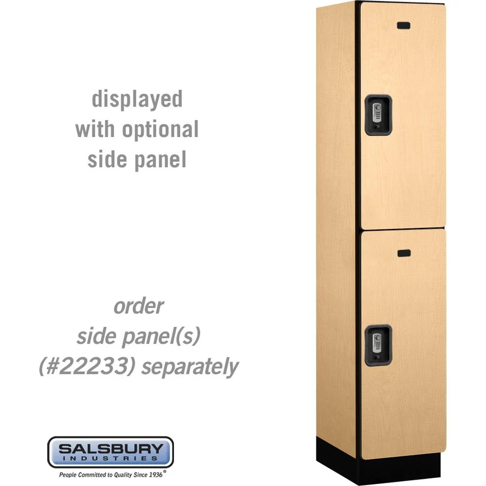 15" Wide Double Tier Designer Wood Locker - 1 Wide - 6 Feet High - 18" Deep by Salsbury - Image 36