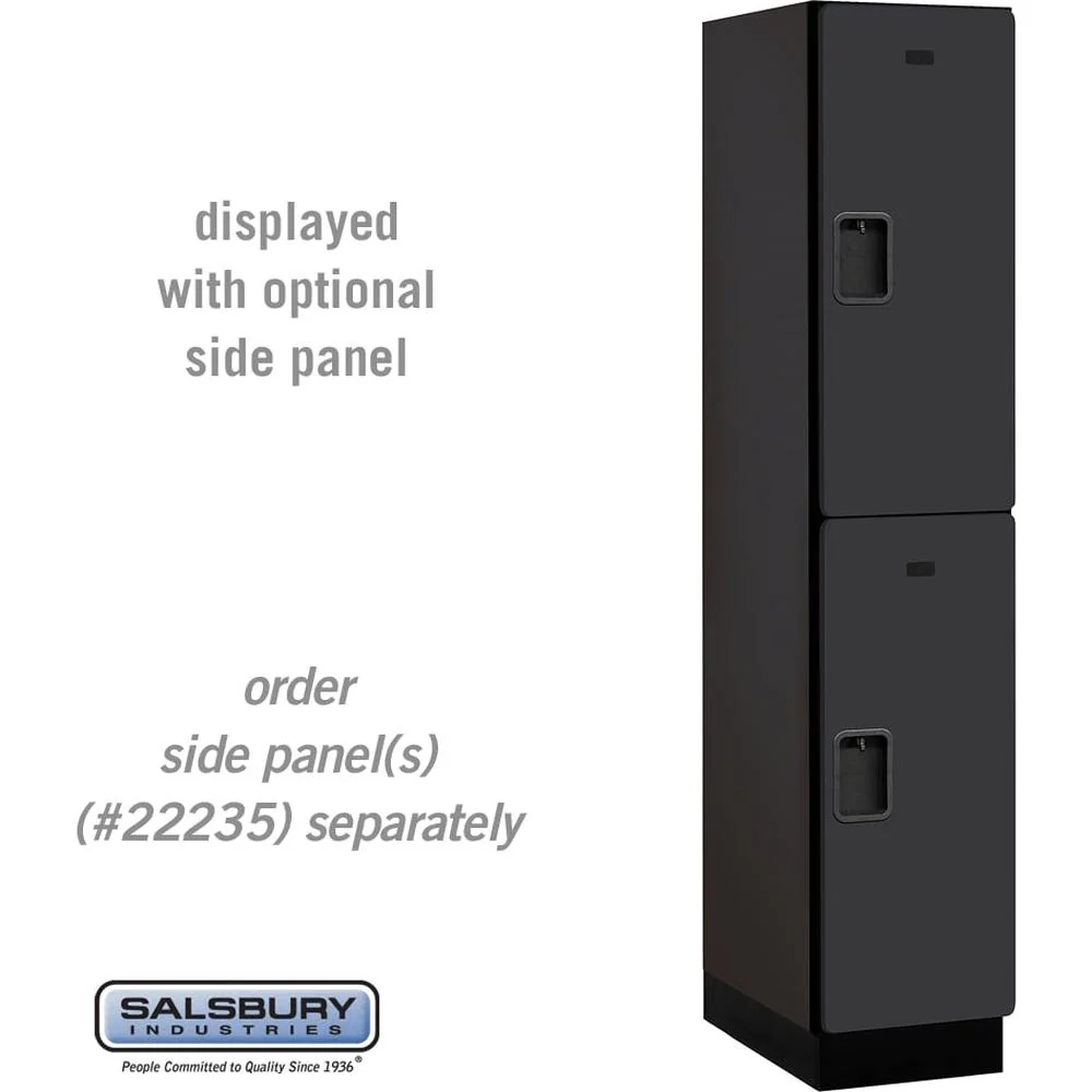 15" Wide Double Tier Designer Wood Locker - 1 Wide - 6 Feet High - 21" Deep by Salsbury