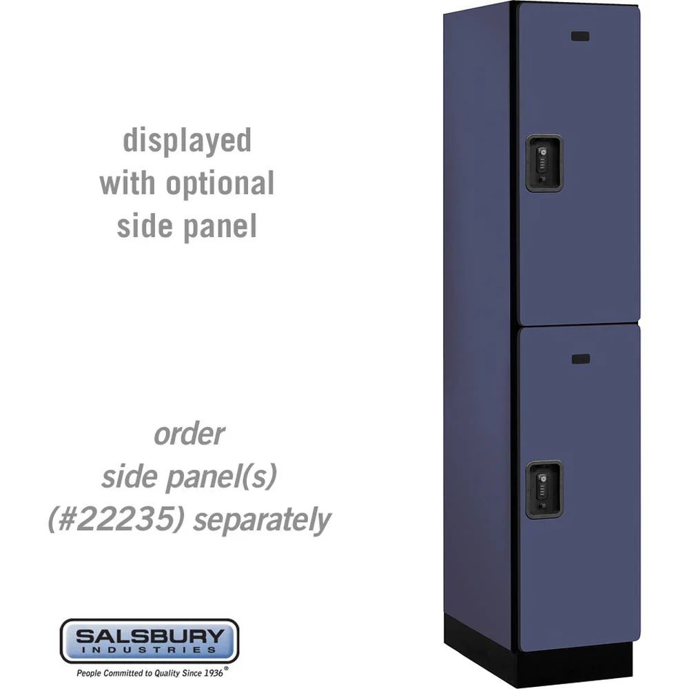 15" Wide Double Tier Designer Wood Locker - 1 Wide - 6 Feet High - 21" Deep by Salsbury - Image 14