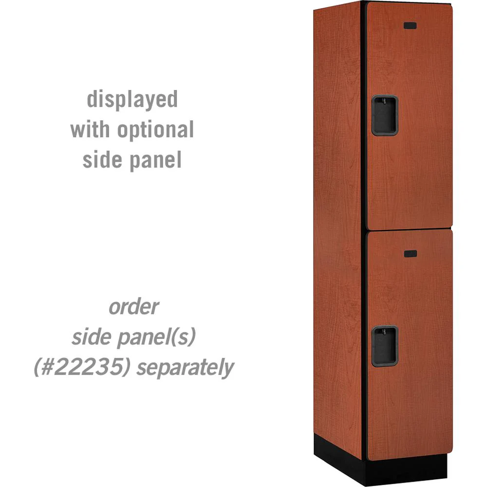 15" Wide Double Tier Designer Wood Locker - 1 Wide - 6 Feet High - 21" Deep by Salsbury - Image 17