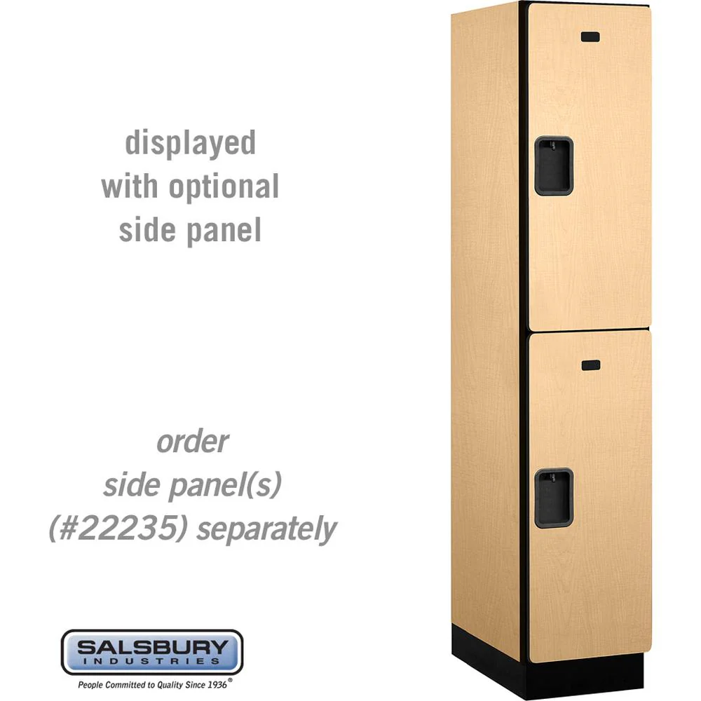 15" Wide Double Tier Designer Wood Locker - 1 Wide - 6 Feet High - 21" Deep by Salsbury - Image 32