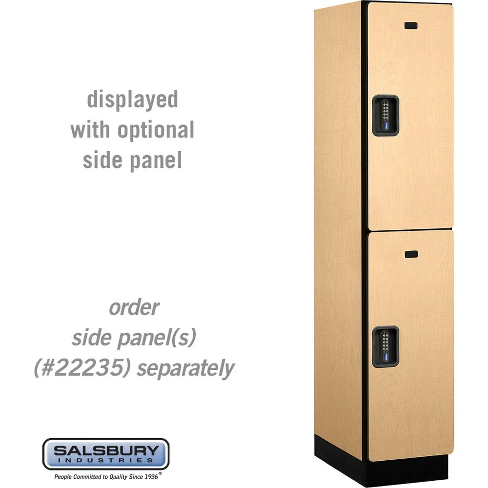 15" Wide Double Tier Designer Wood Locker - 1 Wide - 6 Feet High - 21" Deep by Salsbury - Image 33