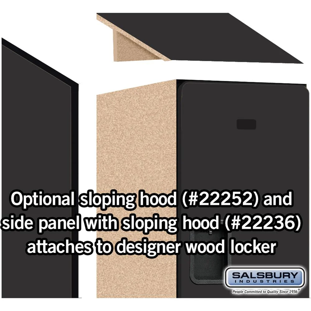 15" Wide Double Tier Designer Wood Locker - 1 Wide - 6 Feet High - 21" Deep by Salsbury - Image 6